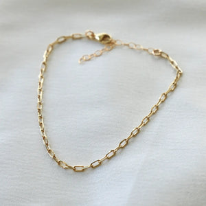 Miniature Paperclip Chain Bracelet