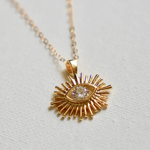 The Gold eye protector Necklace