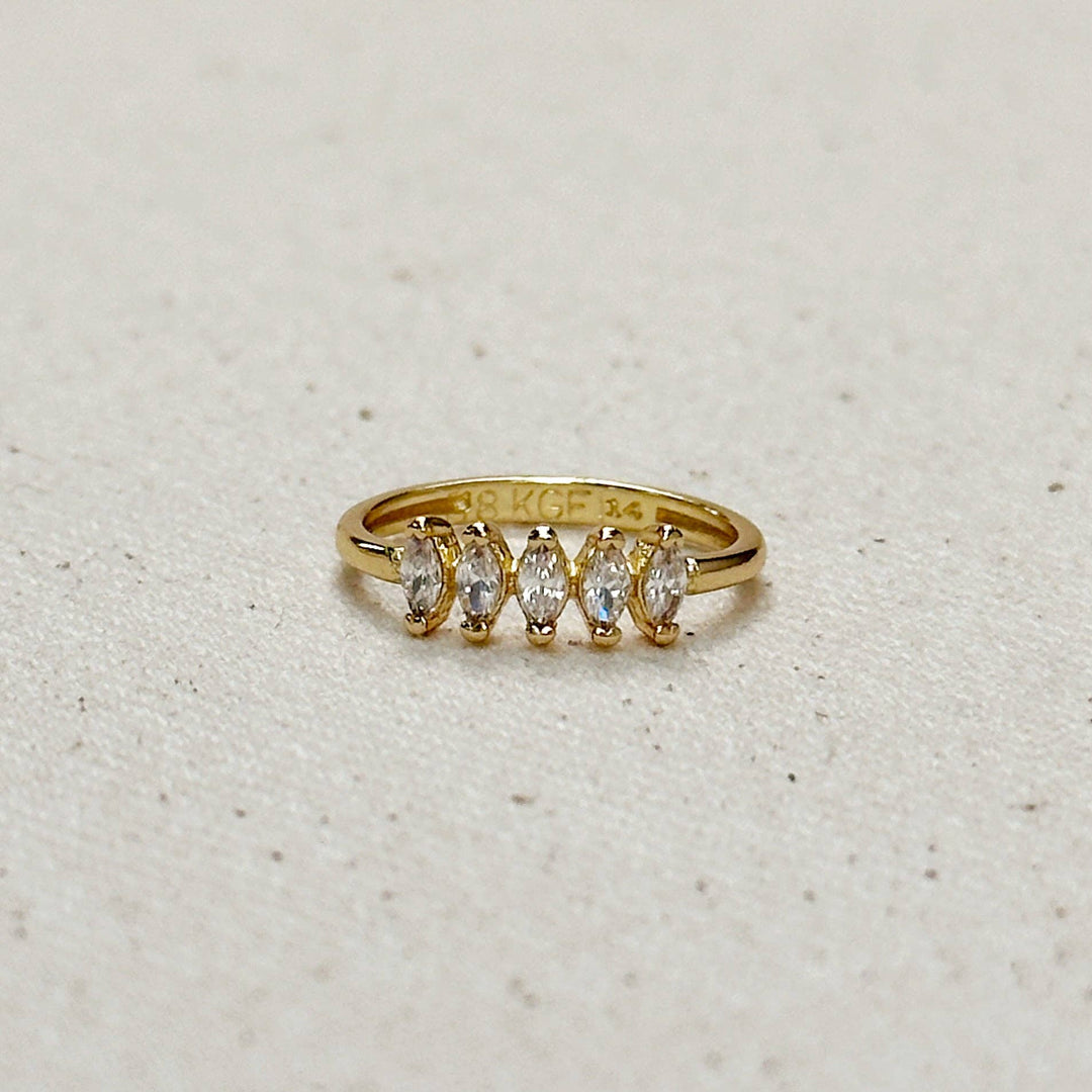 Marquise 5 CZ Ring