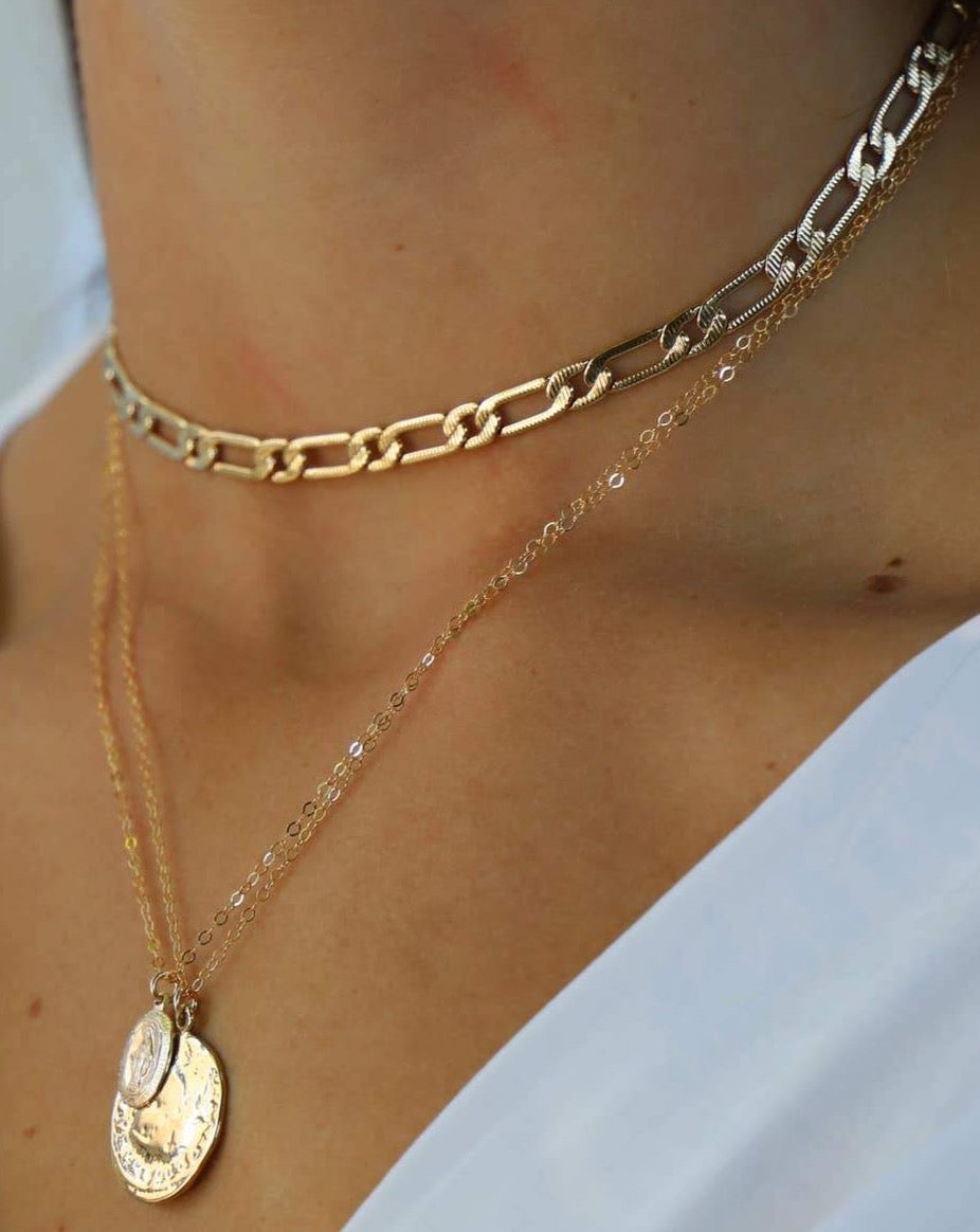 Cleopatra Cable Gold Chain Necklace, Women's Necklace