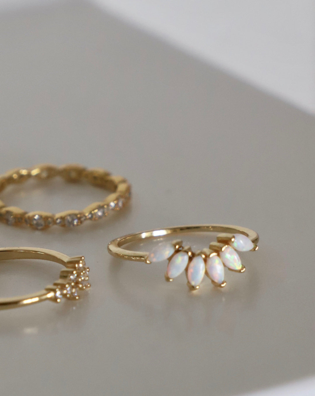 Matching Opsite Rings OPALITE CROWN STACKING RING โ MillieMayfield