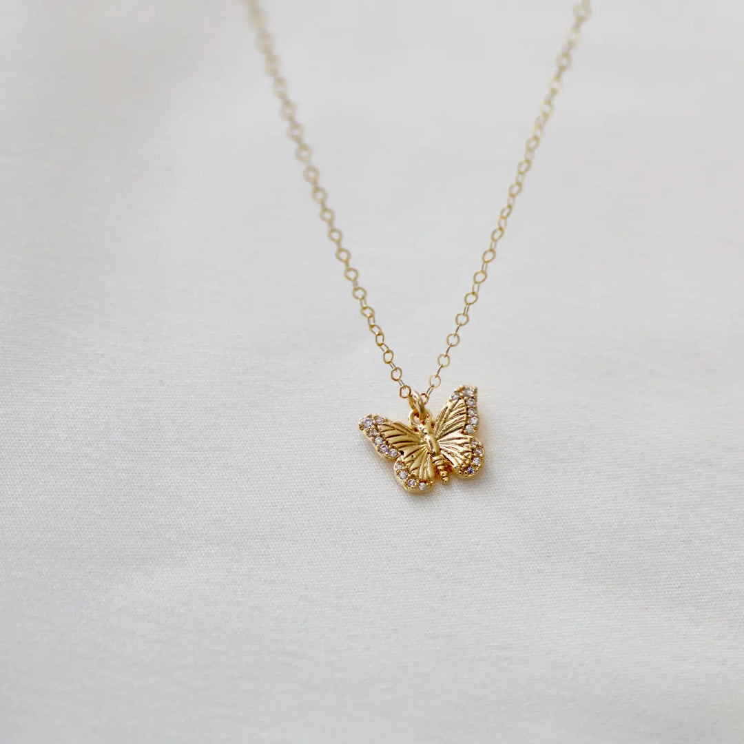 Gold Butterfly Necklace