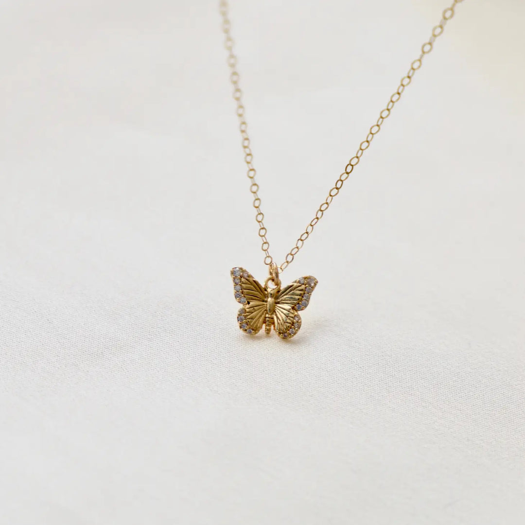 Gold Butterfly Necklace