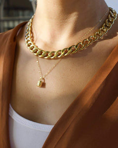 Gold chunky Chain, Women's trending jewelry, statement jewelry