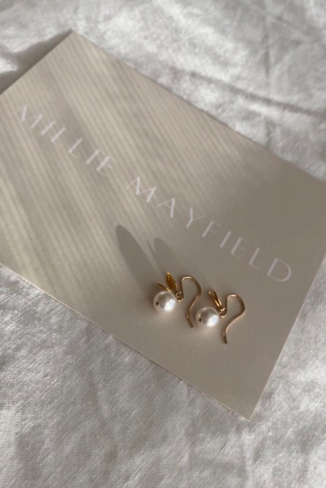 Drift Drop Pearl Earrings