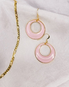 Pretty In Pink & Gold hoops