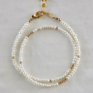 Petite Pearl Double Wrap Bracelet