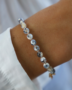 Blue Sky Glass Bracelet