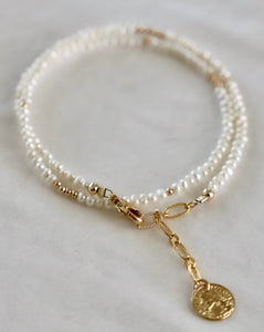 Petite Pearl Double Wrap Bracelet